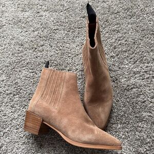 Rag & Bone Suede Stylish Tan Ankle Boots